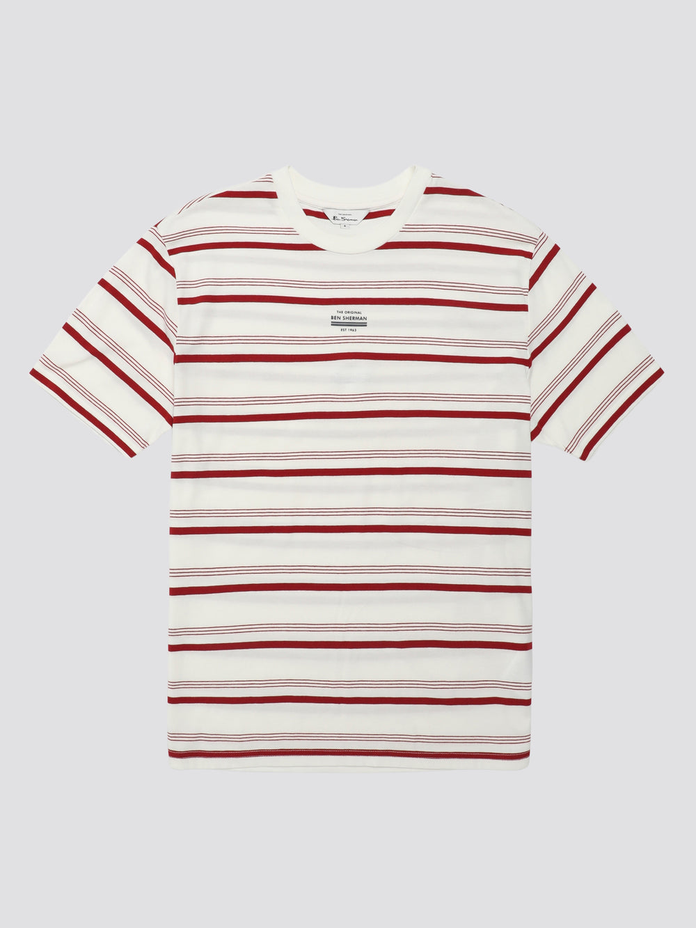 Tricko Ben Sherman Signature Fine Stripe Biele | JRIZQ8054