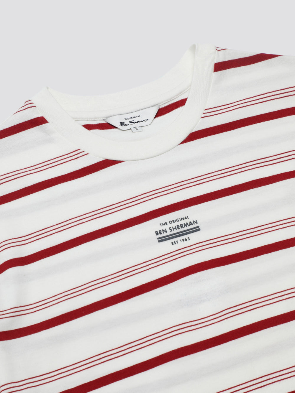 Tricko Ben Sherman Signature Fine Stripe Biele | JRIZQ8054