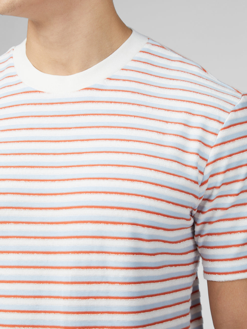 Tricko Ben Sherman Signature Loopback Stripe Modre | UXREF7981