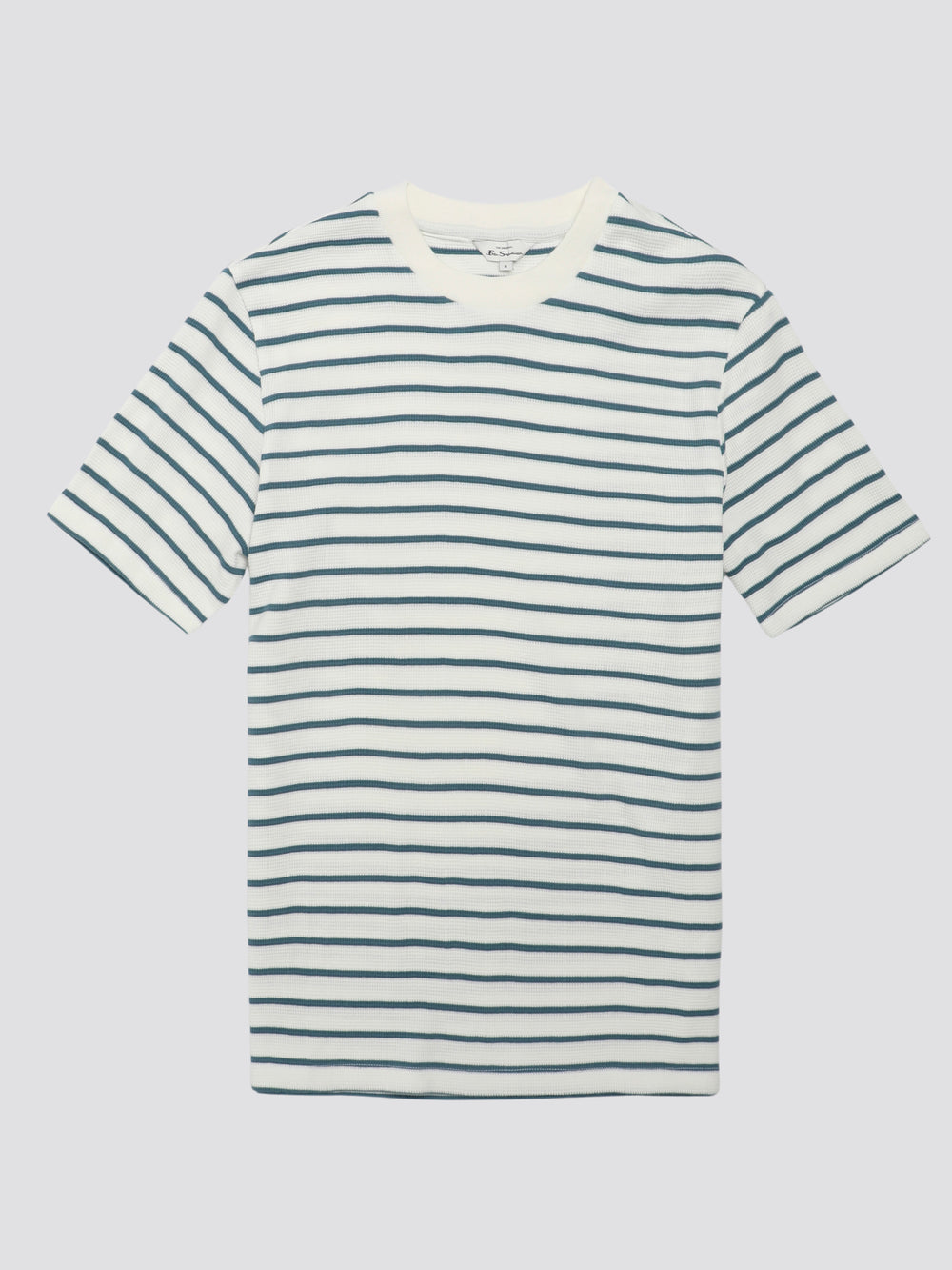 Tricko Ben Sherman Signature Waffle Stripe Biele | ZTKFM0926